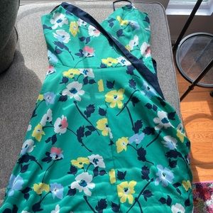 Banana Republic Outlet Floral Asymmetrical Hemline Dress